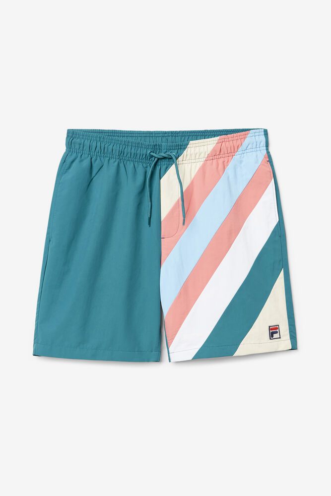 Fila Teller Swim Shorts Blue - Mens - 32019OTKA